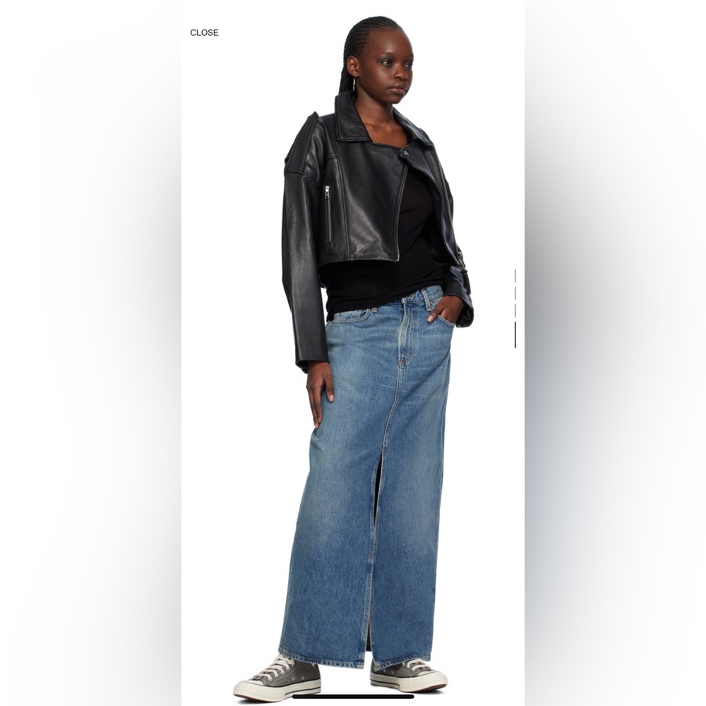 Agolde Leif Denim Skirt